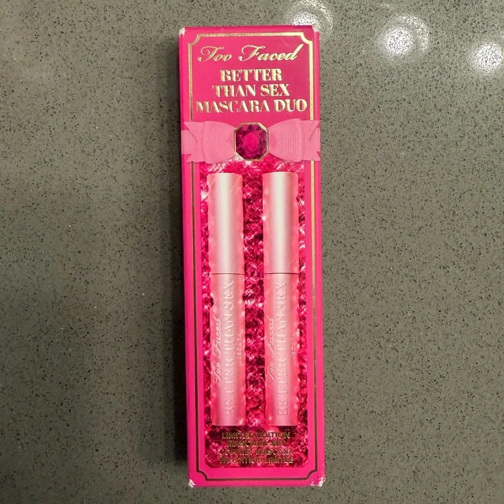 Too Faced Better Than Sex Mascara Duo Set Full Size 2pc Limited Edition